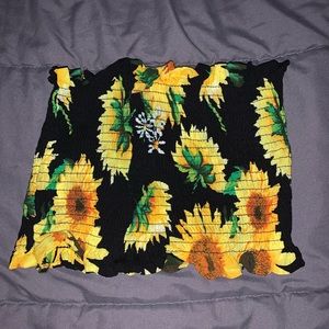 sunflower tube top